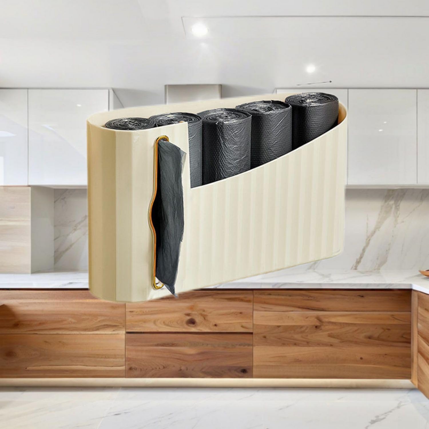 垃圾袋收纳神器厨房 Kitchen Gadgets, Cook Accessories 壁挂抽取式塑料袋子收纳盒免打孔方便袋置物架 Sink Organizers and Storage KCookware Accessories - 1407