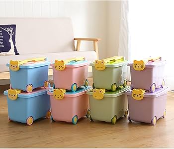 Amazon｜おもちゃ箱 キャスター付き 収納ボックス 4輪 36×24.2