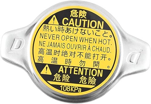 HZEL Car Radiator Cap, OEM#16401-31650 Stainless Steel Vehicle Coolant Reservoir Tank Cover Replacement, Automobile Radiator Cover Accessories, Compatible with Avalon Venza ES300h GS350