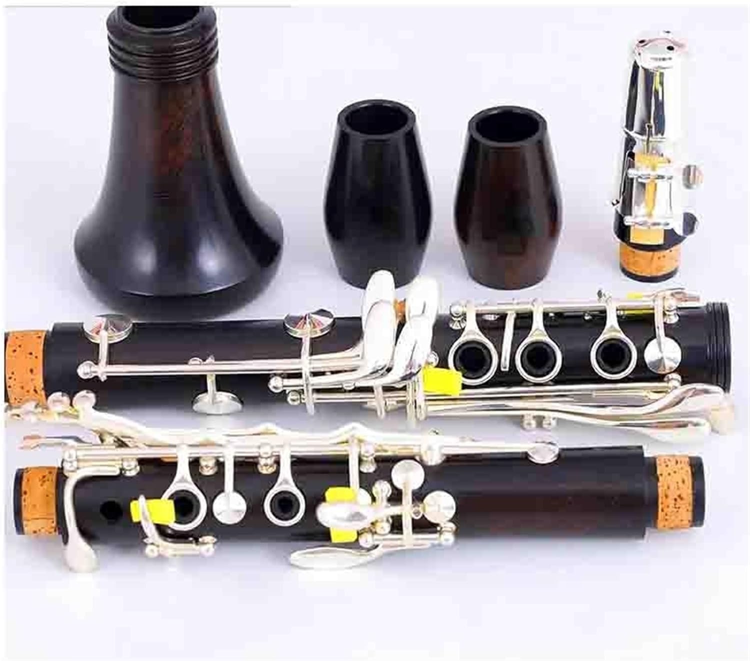 Clarinet Bb Wood Ebony Gold Plated 17 Keys Musical Instrument Clarinet Instrument(3)