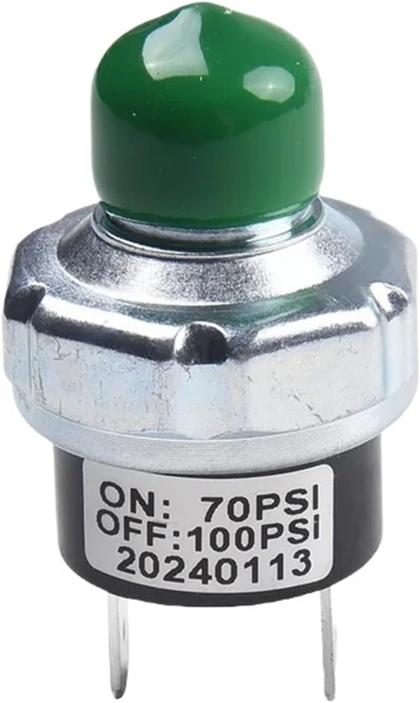 70-100/90-120PSI Air Compressor Pressure Switch 1/4" NPT 12V/24V for Train Horn for 12V/24V DC Compressors Electrical Equipment(70-100PSI)
