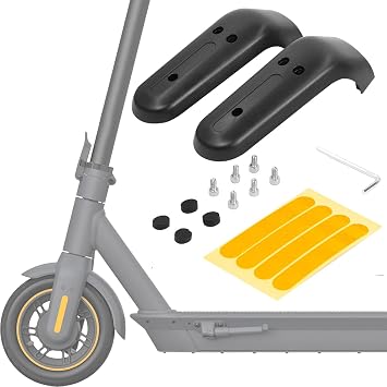 Front Fork Protection Cover Shell Reflective Sticker Screw Cover Screw Tools Compatible with Segway Ninebot MAX G30 G30D Electric Scooter