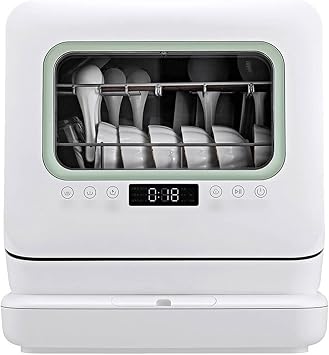 Dishwasher, Household Free Installation Desktop Dish Washer High Temperature Countertop Dishwasher