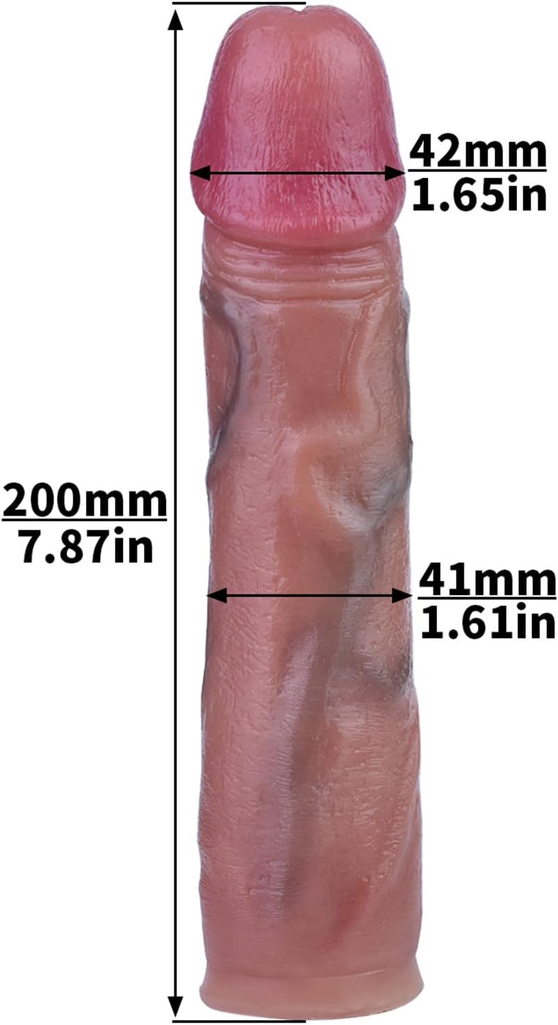 Strap On Dildo with Cock Cage Chastity Device - Realistic Dildo Cock Cage with Belt Adult Sex Toy - Anal Dildo Butt Plug Chastity Cage Harness Dildo for Couples (55mm Ring), Pink