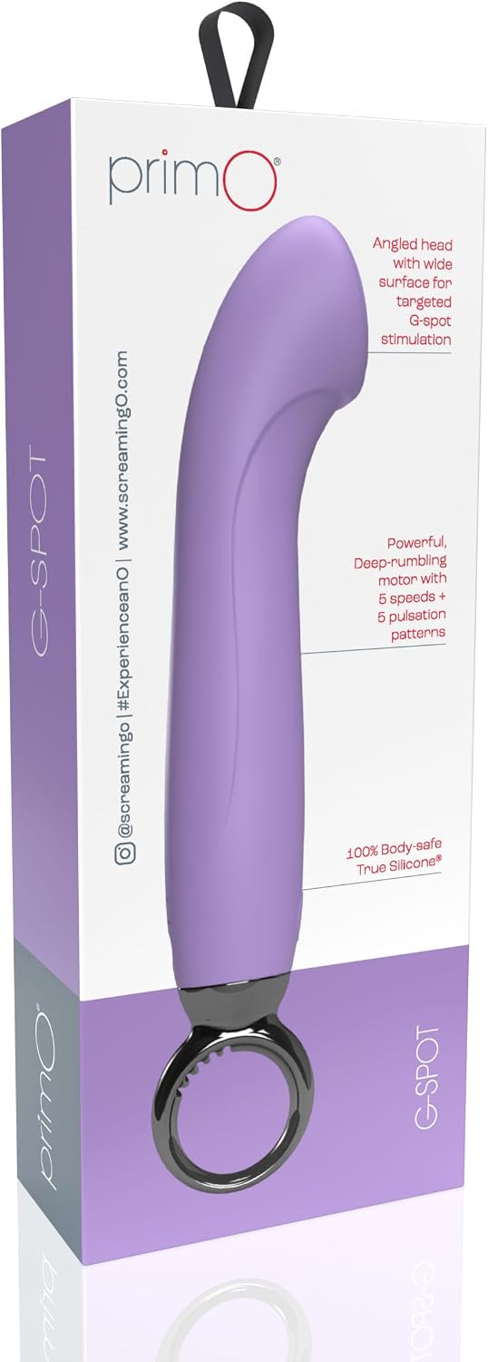 Screaming O Primo G-Spot Vibrator for Women, Rechargeable, Purple