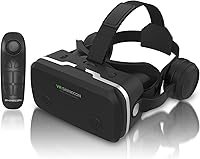 SENYHPHC VR Headset for iPhone & Android 4.7-7in Phones, HD 3D Glasses w/ Bluetooth Remote, Kids Adults Movies Games Immersion
