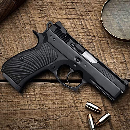 CZ 75 Compact G10 Grips, Sunburst Texture, Cool Hand Brand Black - Thumbnail 5