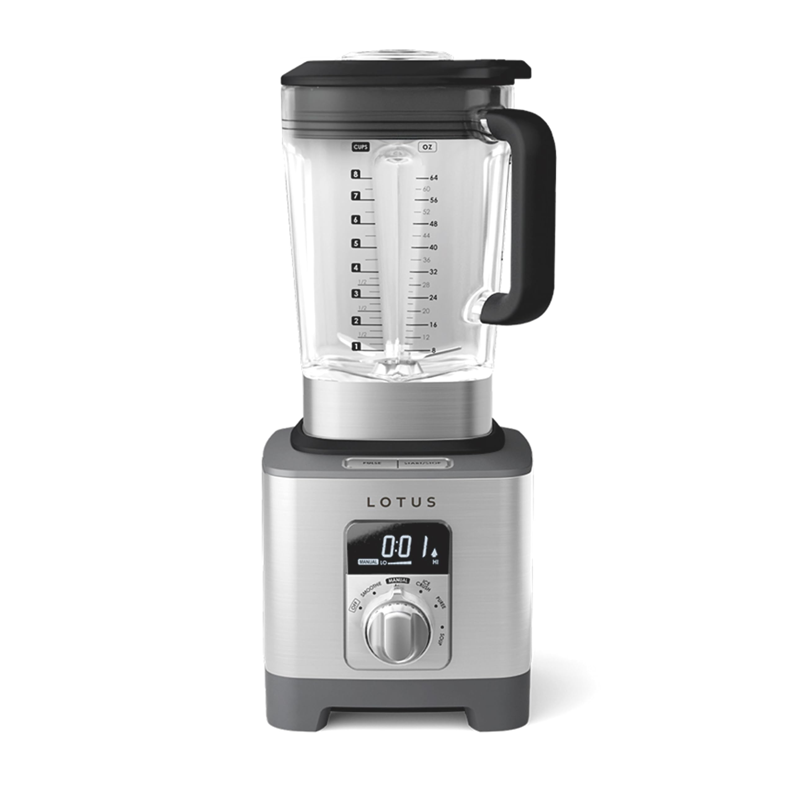 Photo 1 of Lotus Blender with Infinite Speed Control, Heavy-Duty Drink Blender with 64 oz. Shatterproof Jar, The Power Spin,1545 Watts, Stainless Steel, Professional Series, LTSBL500