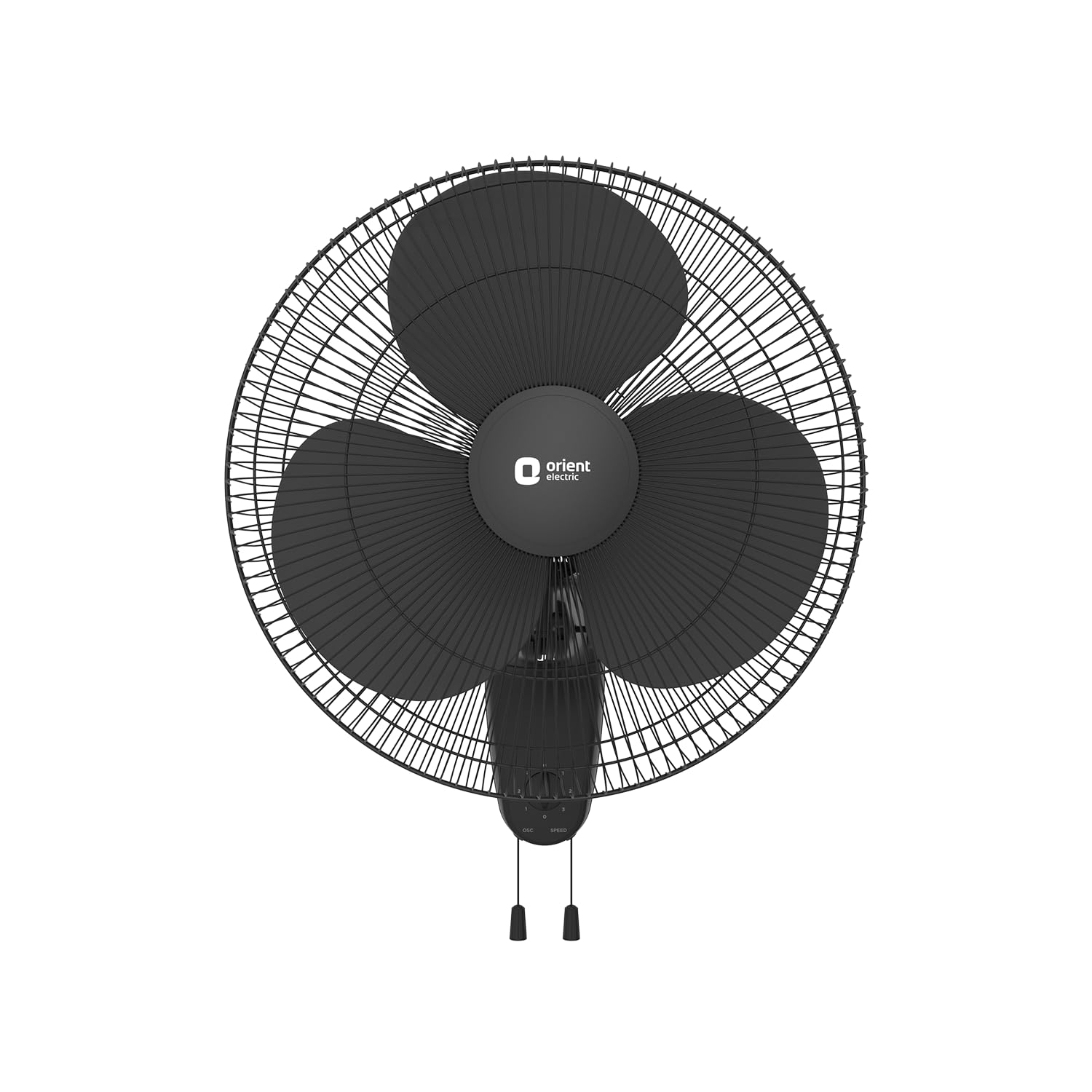 Orient Electric 400mm Wall 91 Wall fan | Corrosion resistant guard | 90 degree oscillation | Powerful air delivery| 2 Year Warranty by Orient| Black, Pack of 1