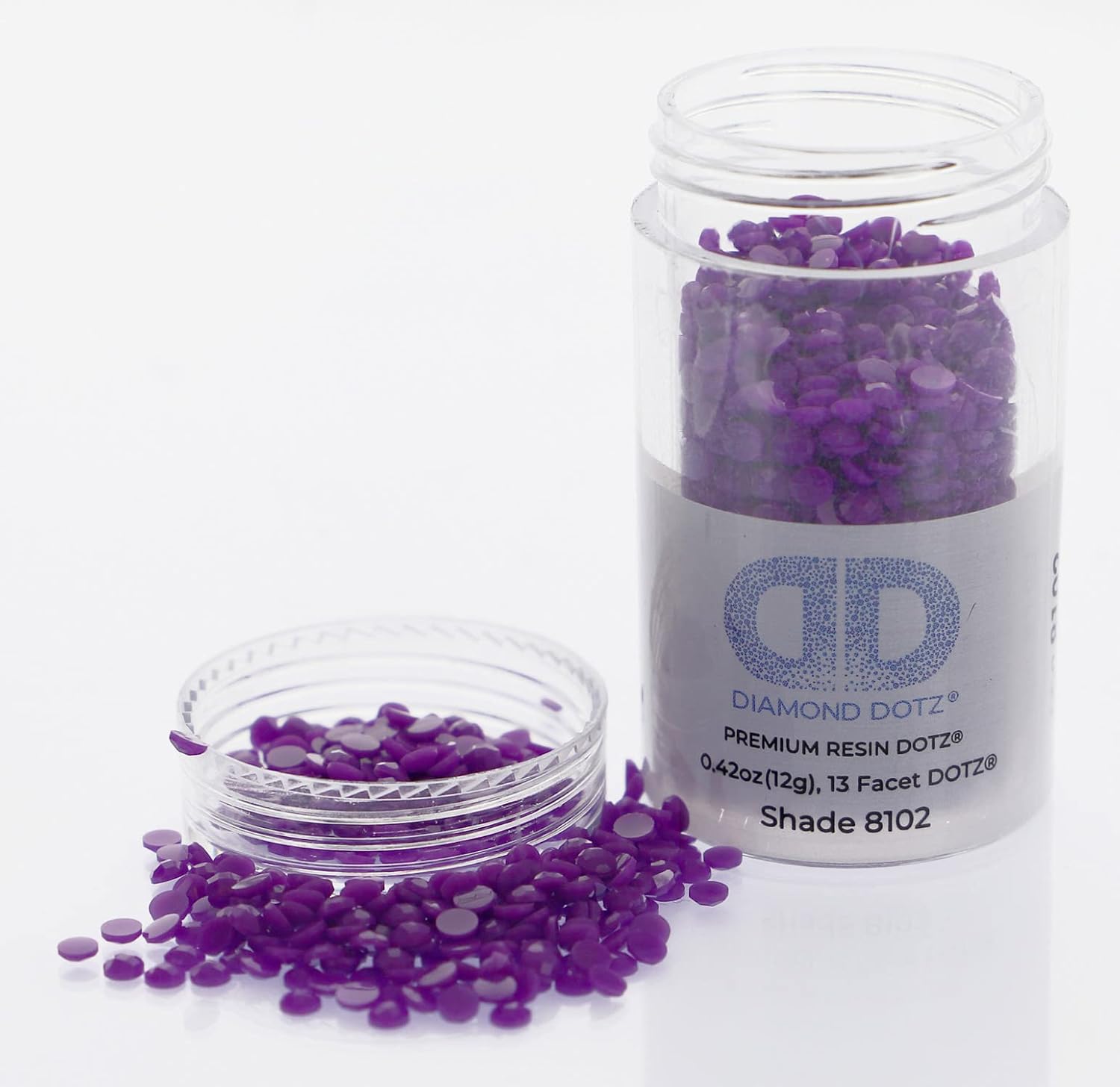 Diamond Dotz 2.8MM 12G Cylinder Dark Purple - Freestyle Diamond Painting Beads, Diamond Art Beads, Replacement Drills, Loose Gems for DIY Crafts and Art Projects