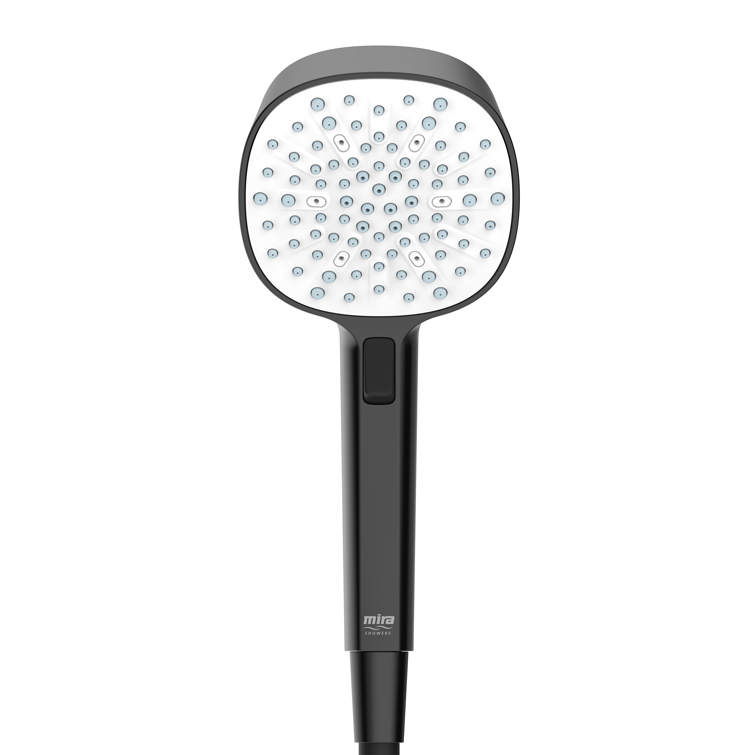 Mira Black Showers Crisp 4 Spray Showerhead 110Mm Handset 39169W-Bl