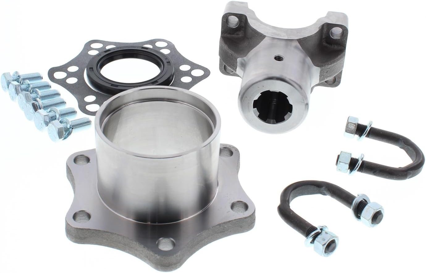 Speedway Motors 6-Spline V8 Banjo Rear End Open Drive Conversion Kit, Fits Ford 1935-48, Compatible with 1350 Style U-Joint, No Machine Work Required for Installation