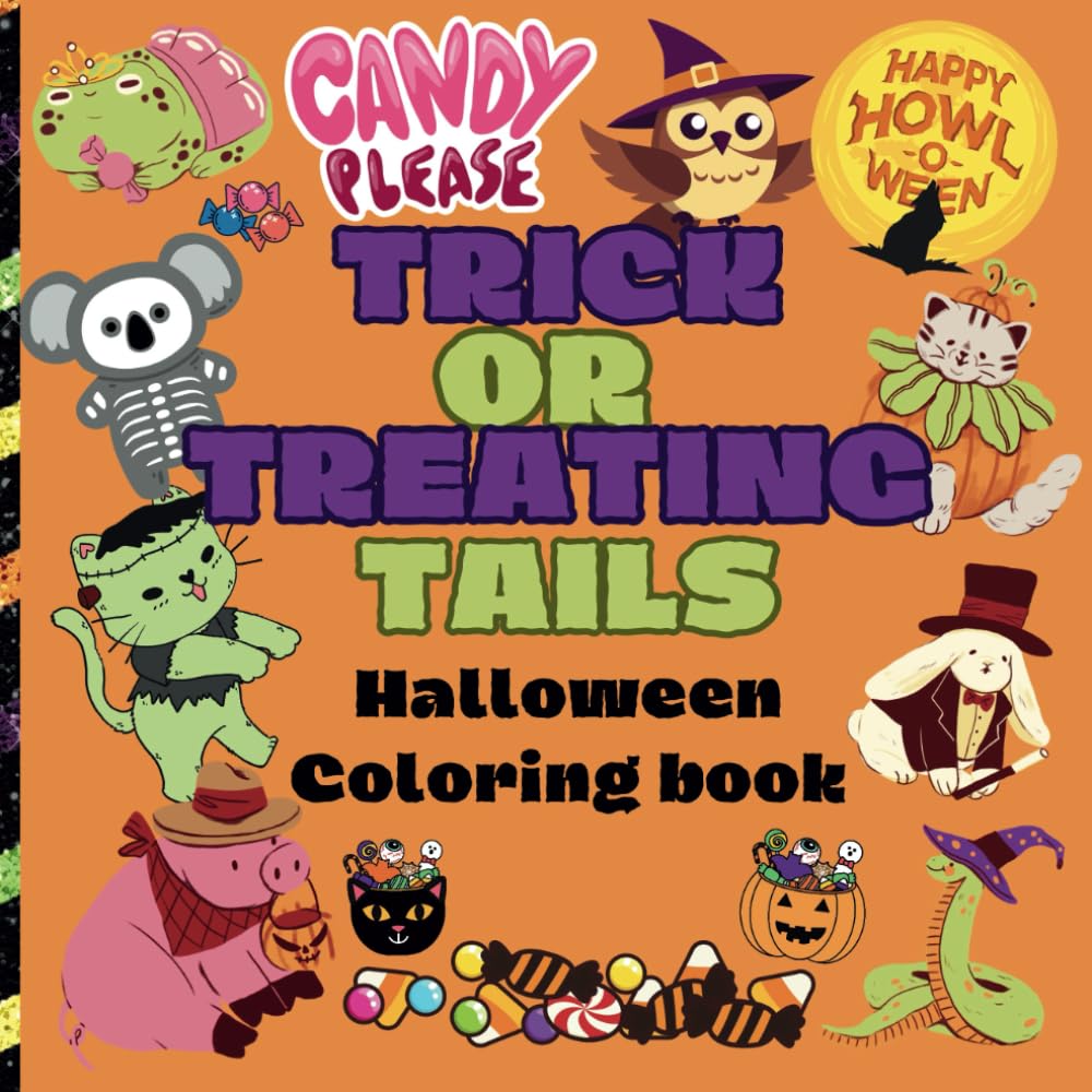 Trick-or-Treating Tails: Halloween fun with cute costumed animals.