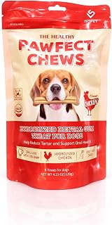 Pawfect Chews - Hydrolyzed Dental Gum Treat for Dogs, 4.23oz (Chicken, Beef, Duck) (Chicken)