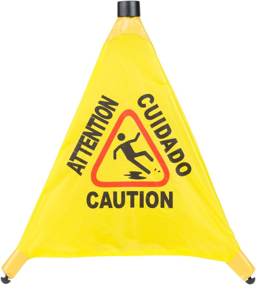 20" Pop-Up Safety Cone Wet Floor Sign
