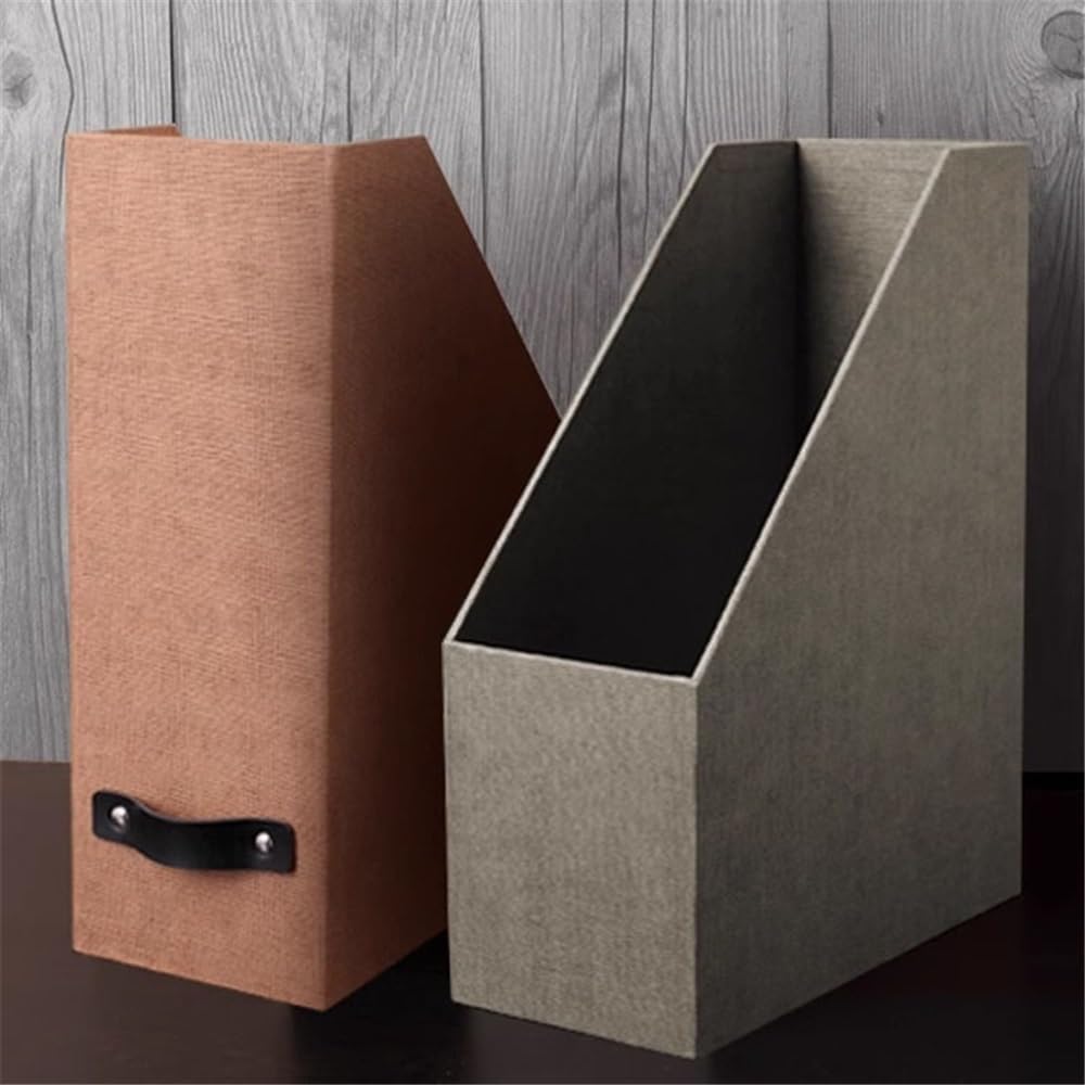 フォルダーオーガナイザー 段ボール製マガジンホルダー、A4ファイルホルダー、書類収納フォルダー、仕切り、デスクトップオーガナイザー(