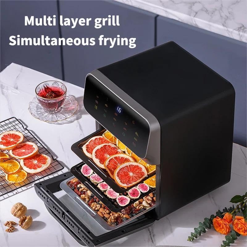 Freidora de aire libre de aceite de 1350 W, horno freidora de convección