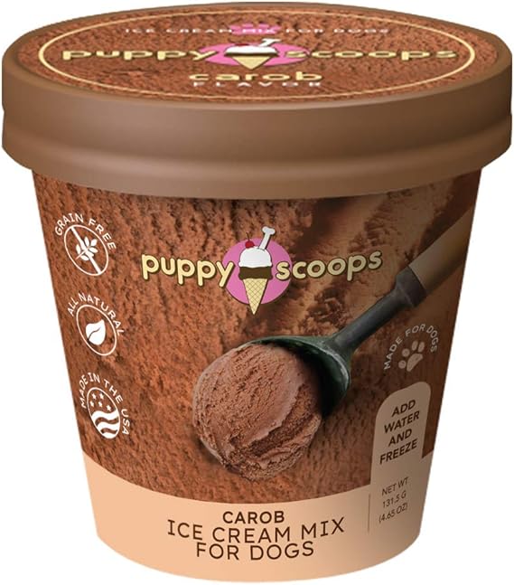 Puppy Scoops Ice Cream Mix for Dogs Carob (Natural Dog