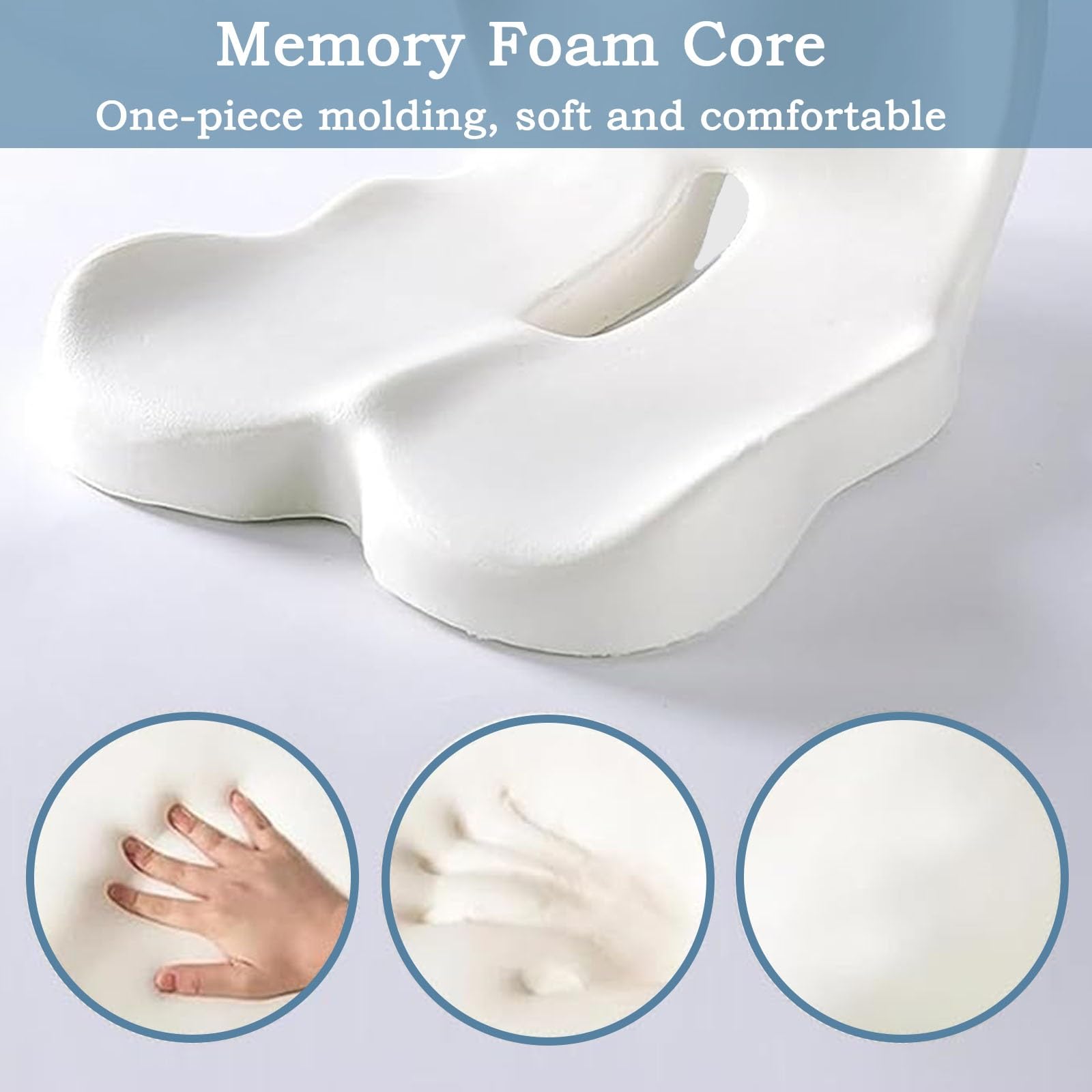 Cuscino Per Sciatica Cuscino,Cuscino Per Schienale E Seduta,Cuscini Integrati A Forma L In Memory Foam,Protezione Lombare E Delle Natiche Sollievo Da Pressione Ufficio Auto Studio Viaggio(Gray)