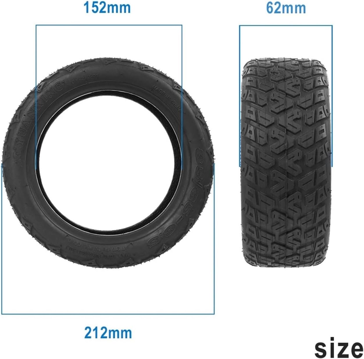 Scooter Parts 85/65-6.5 Tyre Inner Tube&Outer Tire Compatible with Kugoo G-Booster Electric Scooter 10 Inch Front Rear Tires Cycling Accessories(Outer Tire)