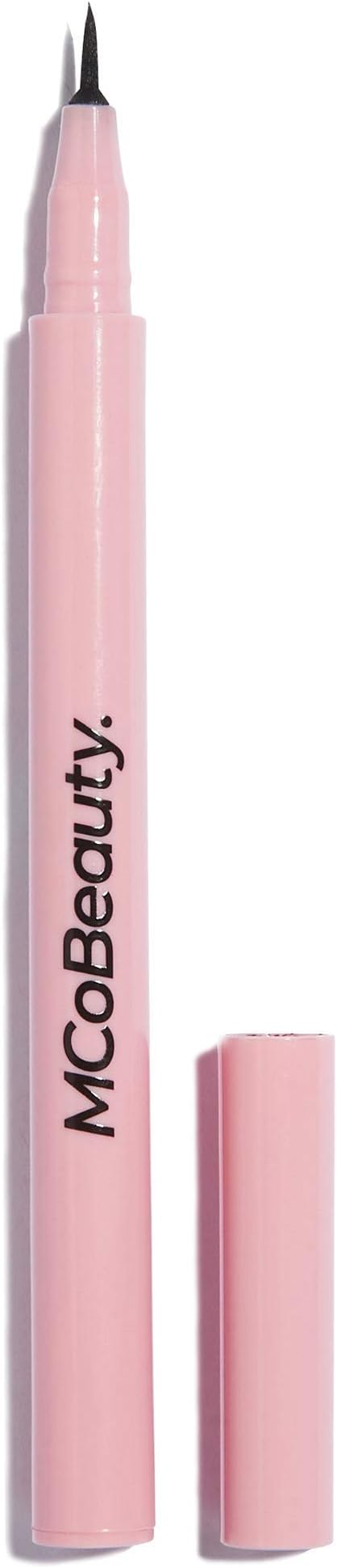 MCoBeautyWaterproof Skinny Liquid Liner - for Feline Flicks and Fine Lines with Ultra Fine Tip - Ultimate Precision - Budge Proof & Long Wearing Eyeliner, Black, 0.6 ml / 0.02 fl oz