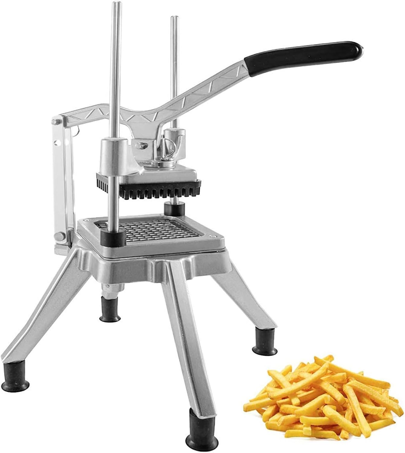 Multifunctional Vegetable Cutter of (1/2 ＋ 1/4 ＋ 3/8) Inch French Fries Cutter Vegetable Cutter in Cubes Used for Cutting Vegetables And Fruits Including Cucumbers, Potatoes, Onions,1/2