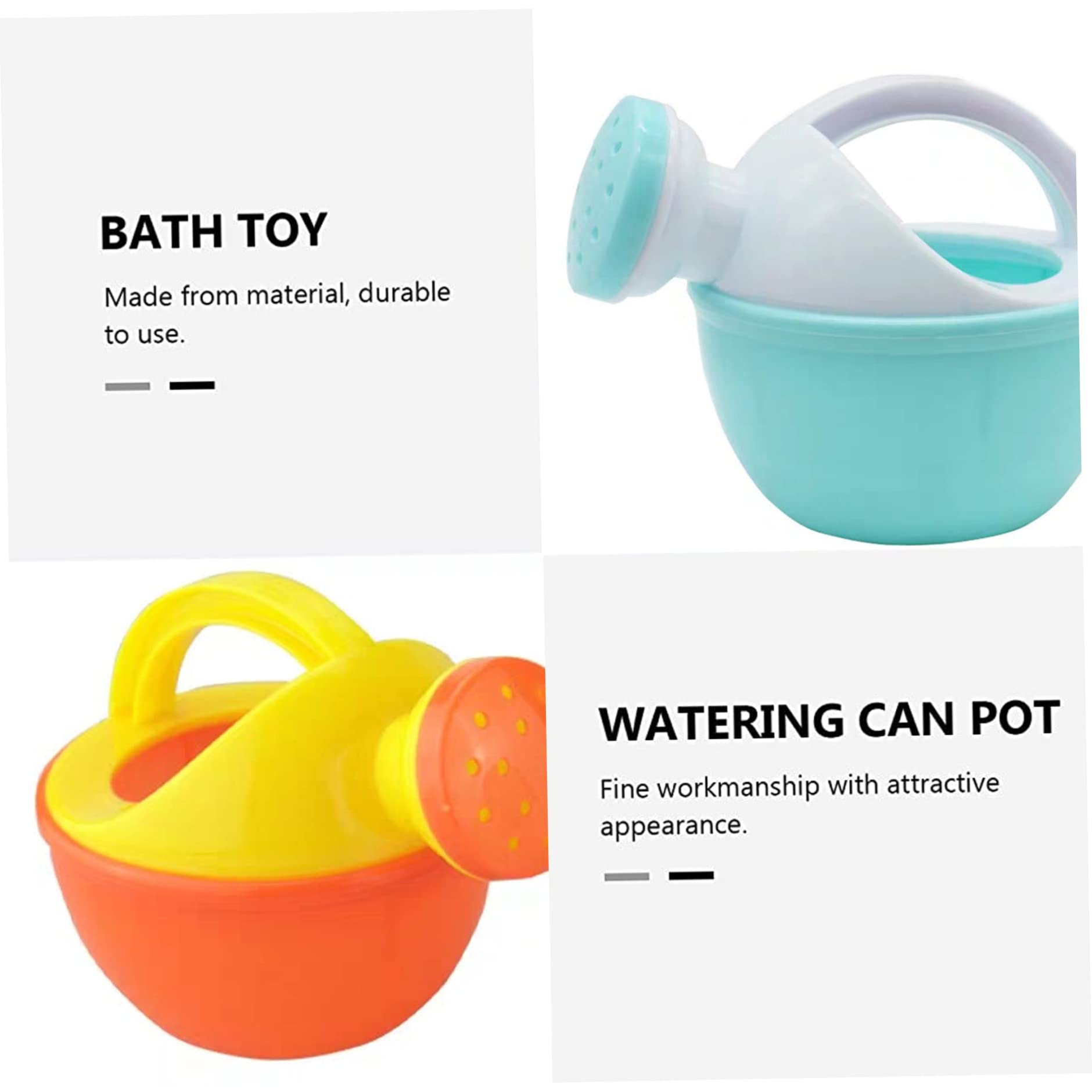Regadera de Playa para niños pequeños, regaderas para niños, 2 Piezas de Juguete de plástico, Juguetes de baño Divertidos, jardinería educativa para (Color Aleatorio) para Uso Diario