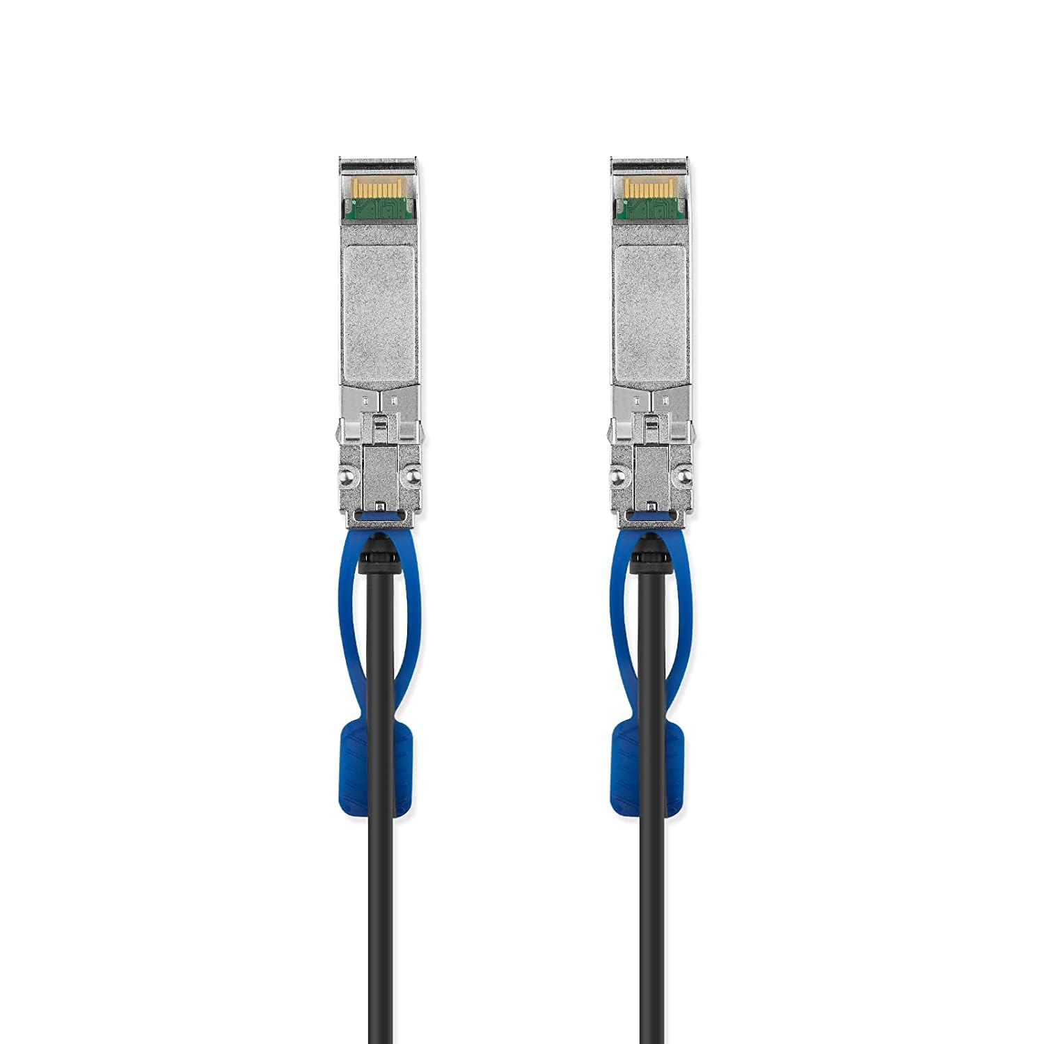 ipolex Kabel 25 G SFP28 DAC, 25 GBASE-CR SFP+ kabel Twinax, 25 Gbit/s SFP28 do SFP28 Direct Attach miedziany kabel pasywny, do Cisco SFP-H25GB-CU3M, Ubiquiti UACC-DAC-SFP28, Arista itd. 1 m