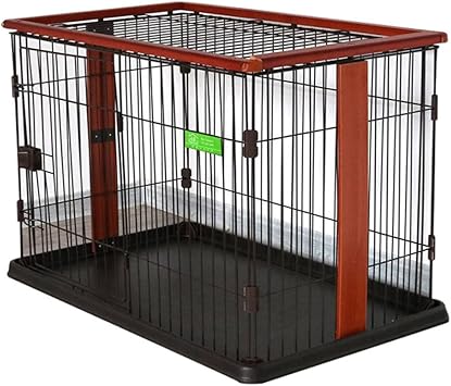 Amazon 木製ペットサークル インテリアウッディサークル 犬 ペットケージ 組み立て簡単 猫用 小型犬 ケージ トレイ付き 出入り口 つ ワンちゃん 犬小屋 組み立て簡単 猫用 猫 ケージ 犬小屋 中型犬 折りたたみケージ 71 56 55cm Zoifada ケージ 通販