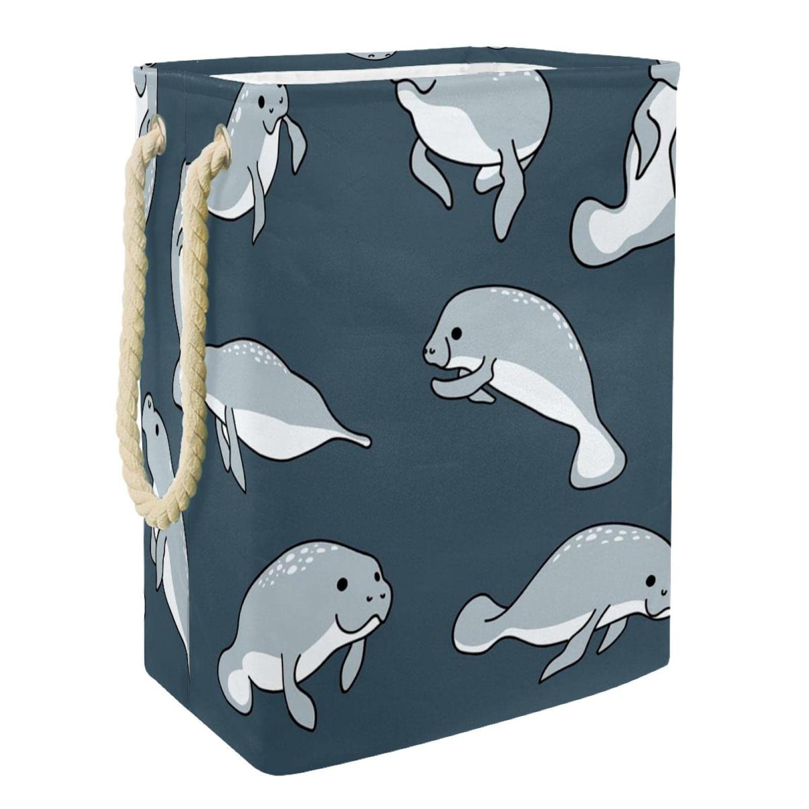 Panier à linge imperméable dauphin sac de rangement pliable et bac à linge sale pour chambre enfant