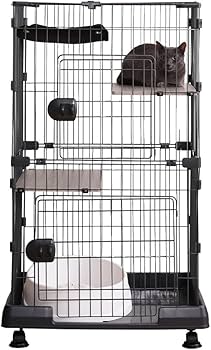 アイリスオーヤマ　コンパクトキャットケージ マットグレー Amazon.co.jp: アイリスオーヤマ 猫 ケージ キャットケージ コンパクト