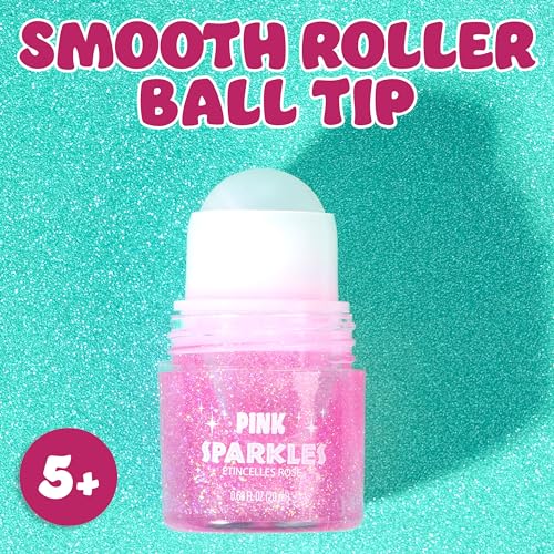 Expressions Conjunto de glitter Roll-On com 2 peças Pink Sparkles – Glitter corporal e brilho facial