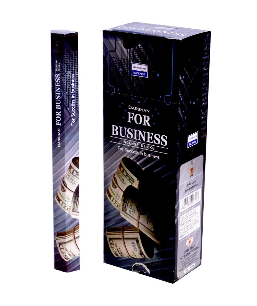 BANSIGOODSDarshan for Business Fragrance 6 pkt of 20 Sticks Each (Contains 120 Incense Sticks/Natural Agarbatti)