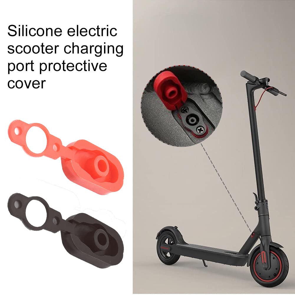 Vestigia - Tappo In Gomma Per Porta Di Ricarica Per Xiaomi M365 - Ricambio Originale Rosso