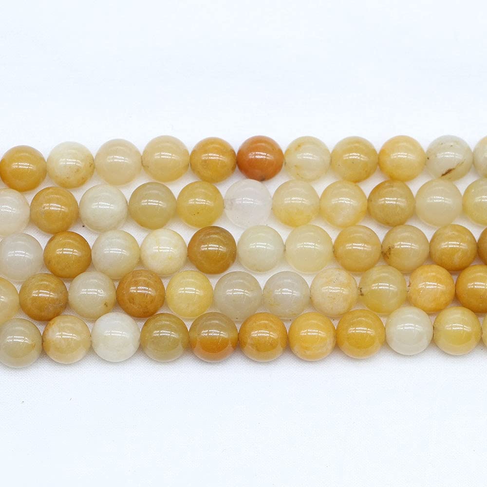 Amazon.co.jp: ZP 1strand 4/0 6/8/10 / 12mmの天然石イエロー
