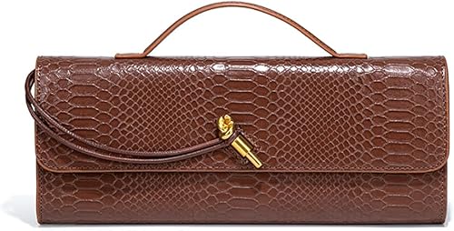 Miniatura 15 de Bolso de mano de cuero de moda para mujer, bolso de mano cruzado con estampado de cocodrilo