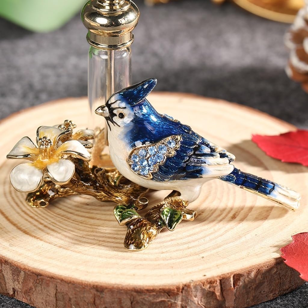 Parfümzerstäuber, Parfüm-Leerflasche, tragbar, Vogel-Design, 5 ml, mehrfarbig, 8 x cm(Blue)