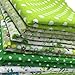 levylisa 19.7” x 19.7” 7pcs Green Printing Floral Dot Stripe Cotton Quilting Fabric Quarter Bundle Patchwork Quilting Fabric Sets Sewing Fabric Patchwork Flower Dots DIY Quilting Handmade Craft