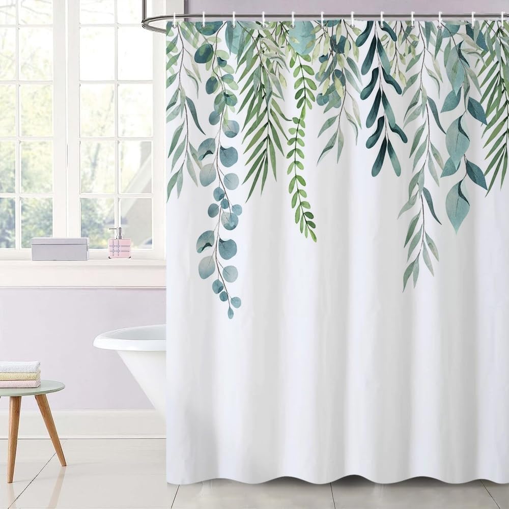 Uiiooazy Sage Green Shower Curtain - Image 3