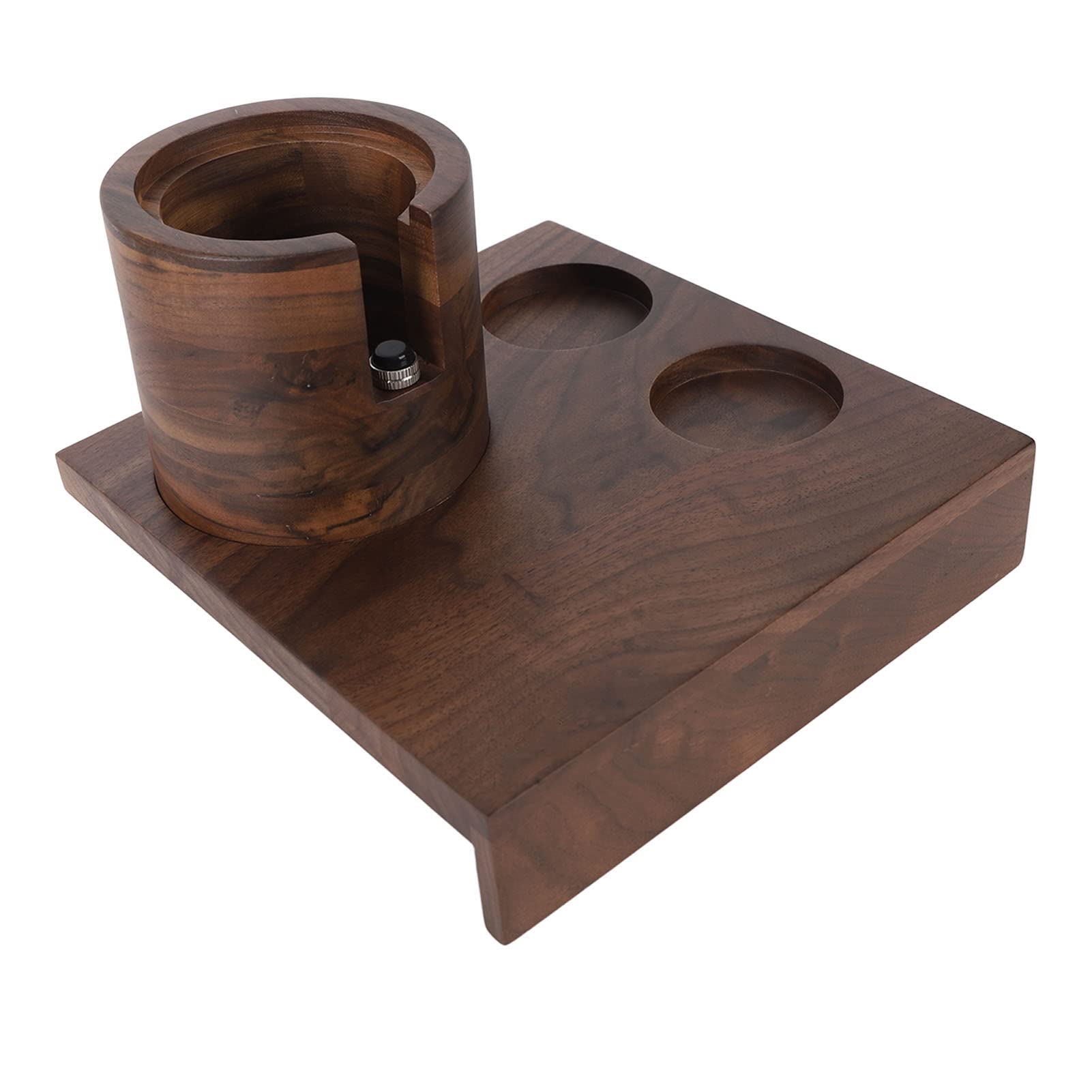 Knock Box, Estación de Apisonamiento de Madera para Café, Almacenamiento de Tapetes, Tamper de 51 mm a 54 mm para Cafés, Restaurantes, Cocinas, Panaderías