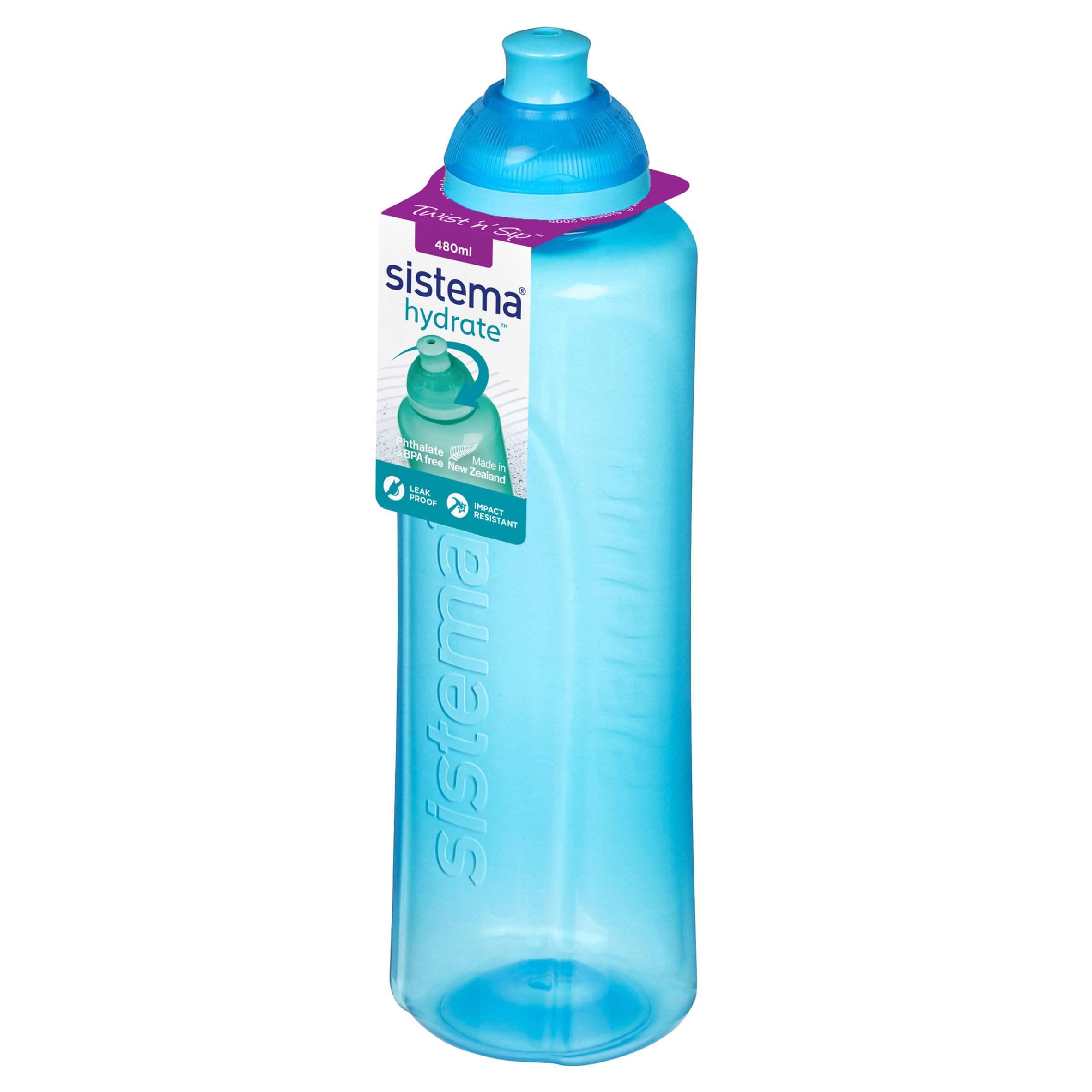 Sistema Transparent Swift Water Bottle, Polypropylene, Lt 0,48, Plastic