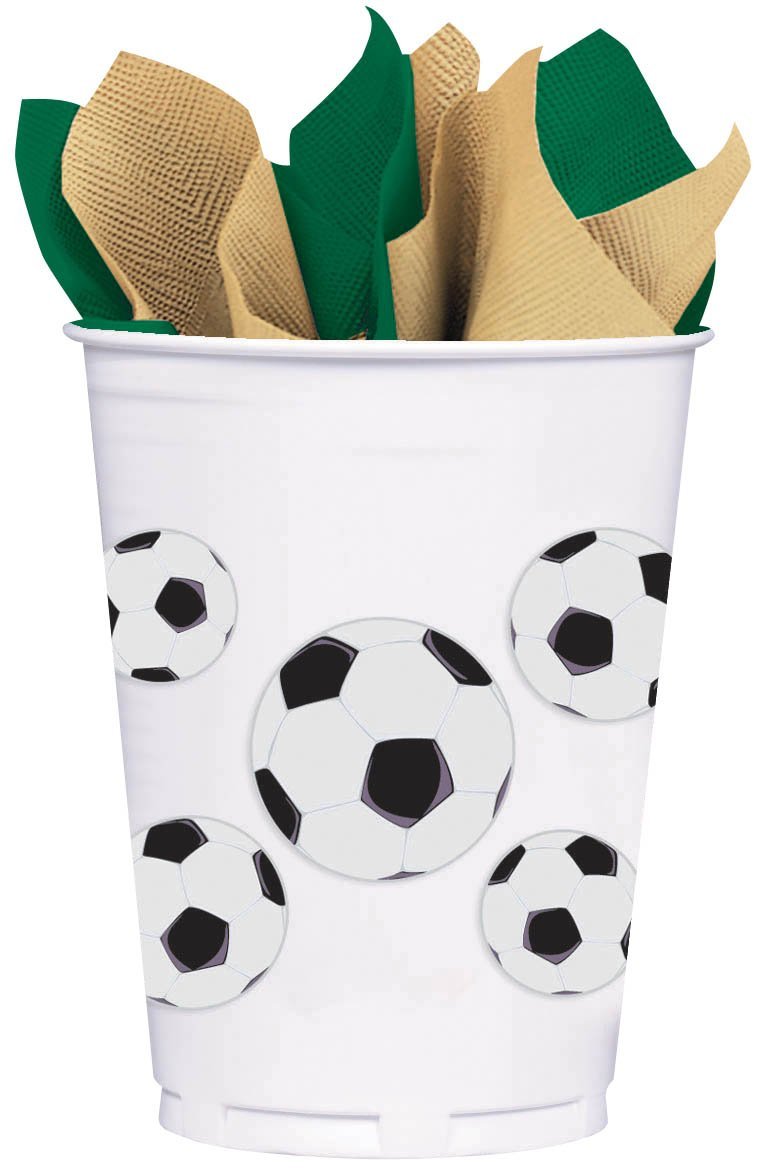 14oz 8pk Soccer Plastic Party Cups