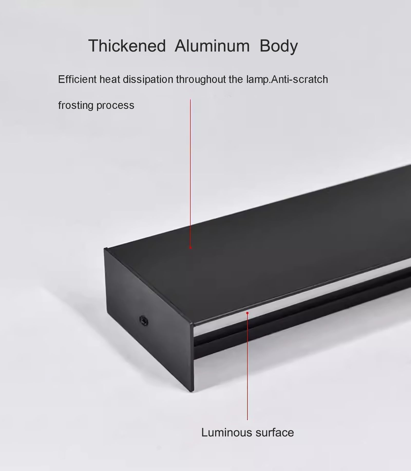 LED-beleuchtetes leichtes Aluminium für Innen- und Außentreppen, modernes Design mit Kontrollschalter, Lichtlösung für Flure und Treppen