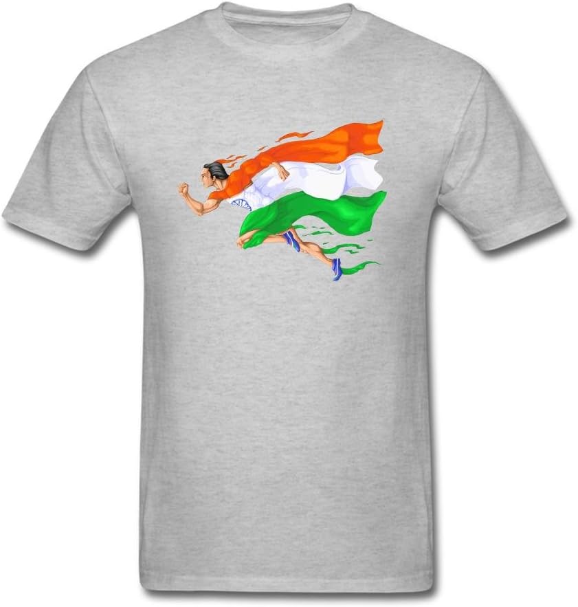OMANED Men's Runner In Tricolor With Indian Flag T shirt