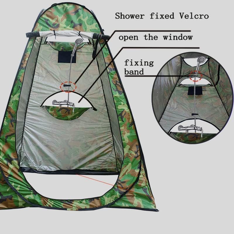 Image of Niyam Portable Foldable Outdoor Privacy Pop Up Polyester Dressing Changing Room Tent, Camp Toilet Tent, Shower Tent, Rain Shelter for Camping (Army)