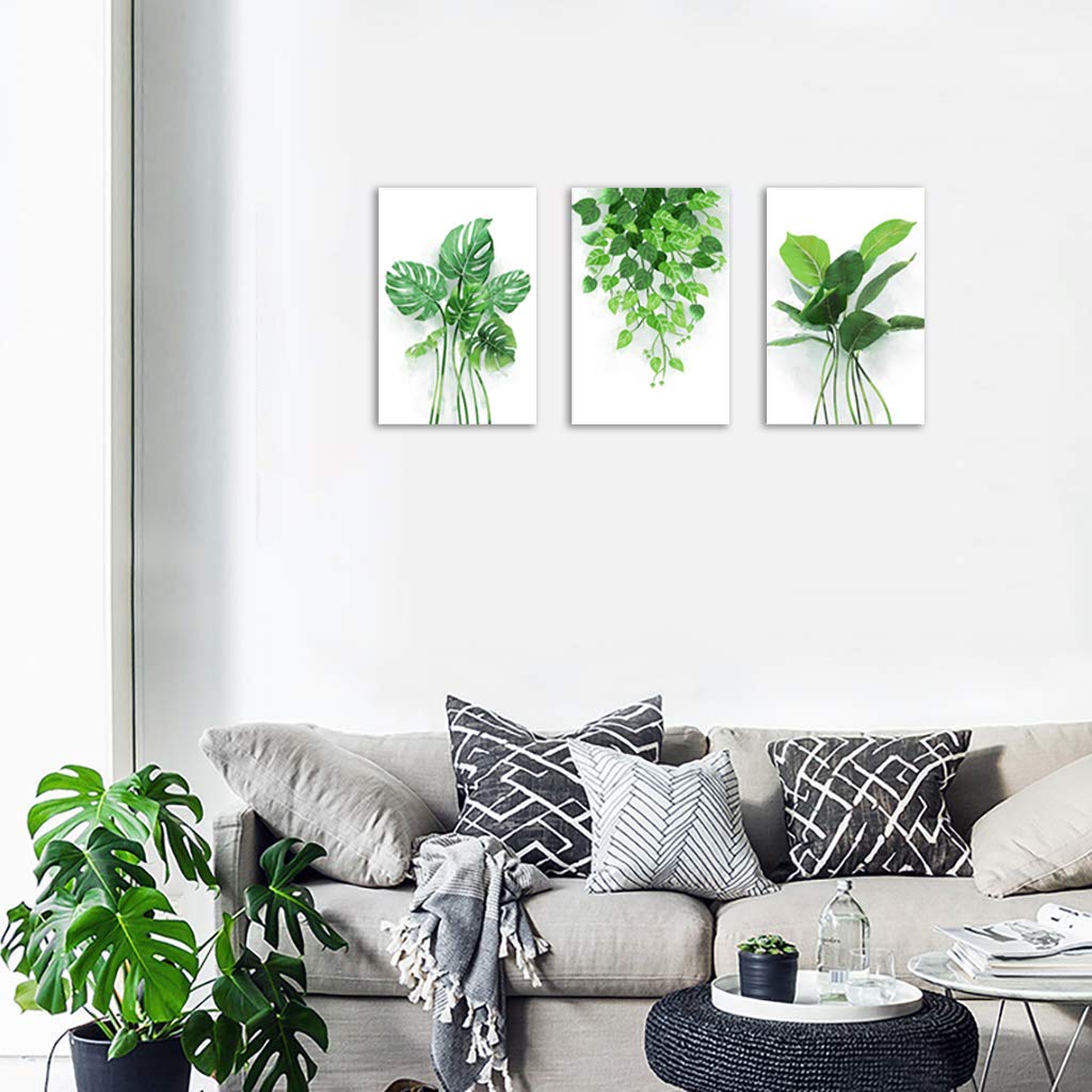 Amazon.co.jp: 北欧 アートパネル 緑 葉 風景 ポスター 植物 風景画