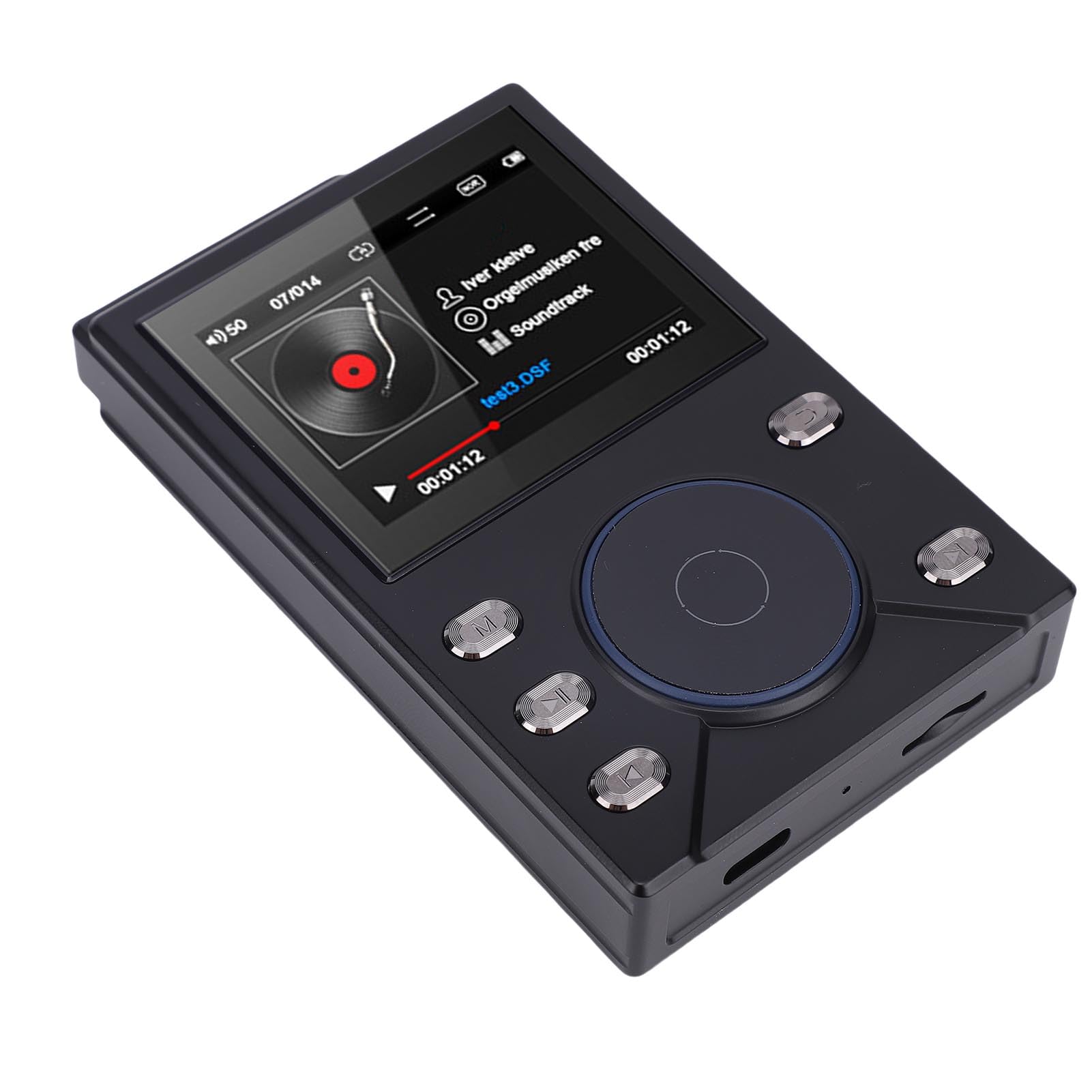 KIMISS Lettore MP3 HiFi, Lettore Audio Bluetooth DSD Lossless per Appassionati di Musica - Musicale Digitale Ad Alta Risoluzione con Memoria Espandibile da 256 GB (Scheda di memoria piccola da 128 GB)