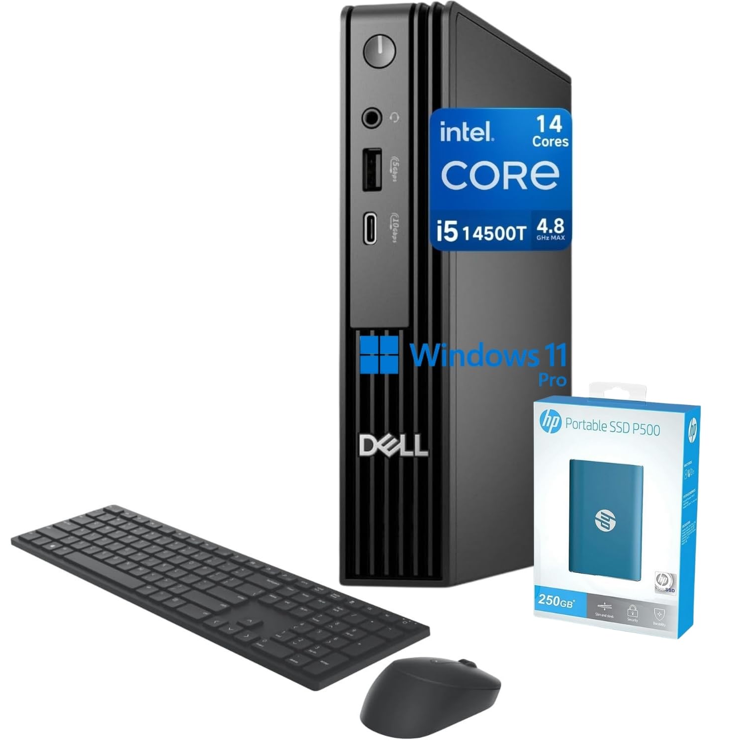 Dell Pro (QCM1250)bts008_qcm1250_jp　新品！ Dell Pro Micro QCM1250 - Micro Core Ultra 5 235T / up to 5