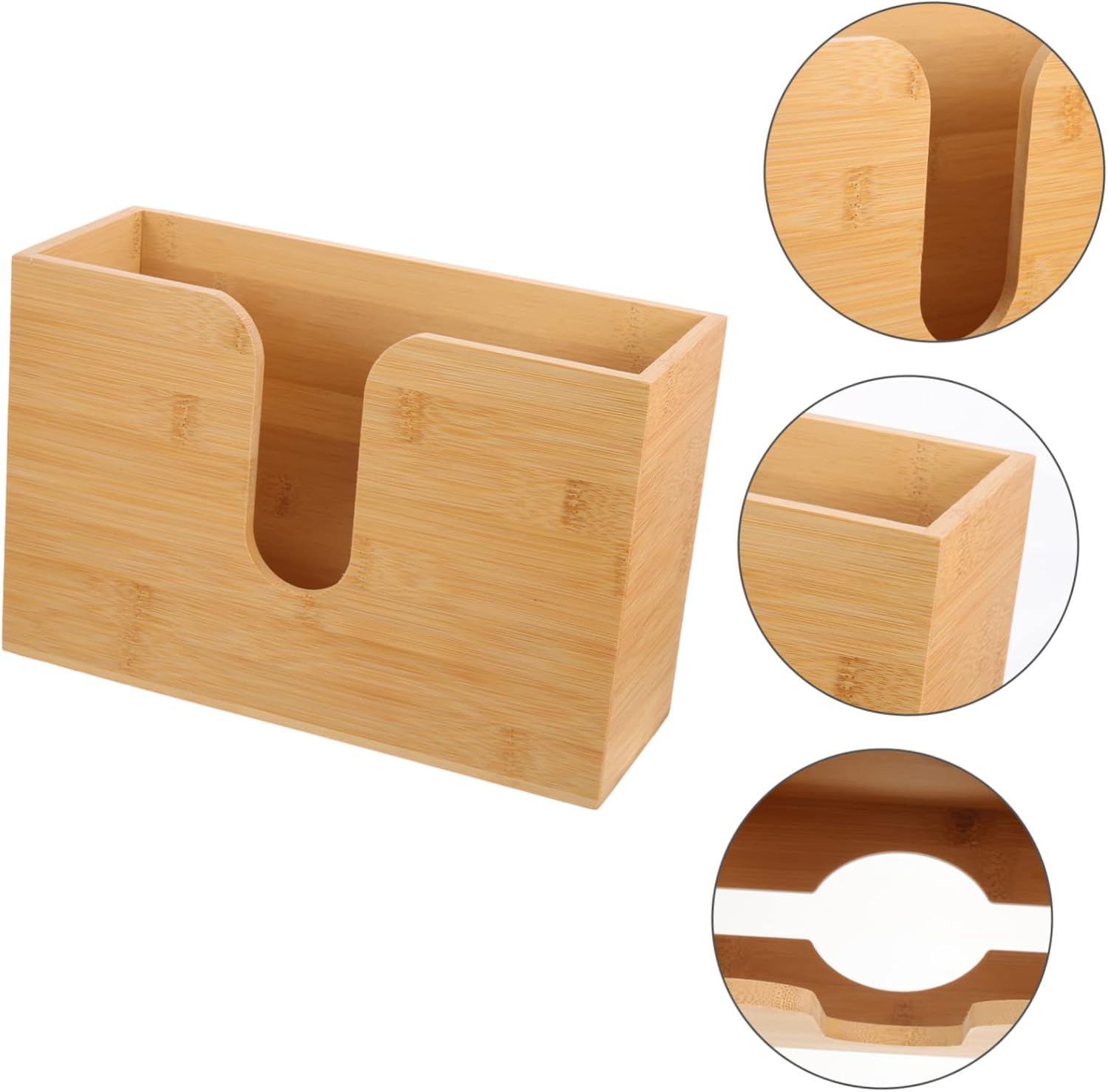 Wall Mounted Paper Towel Holder Wooden Tissue Box Dispenser for Bathroom and Kitchen Space-Saving Design with Easy Accessibility Stylish Storage for Any Decor