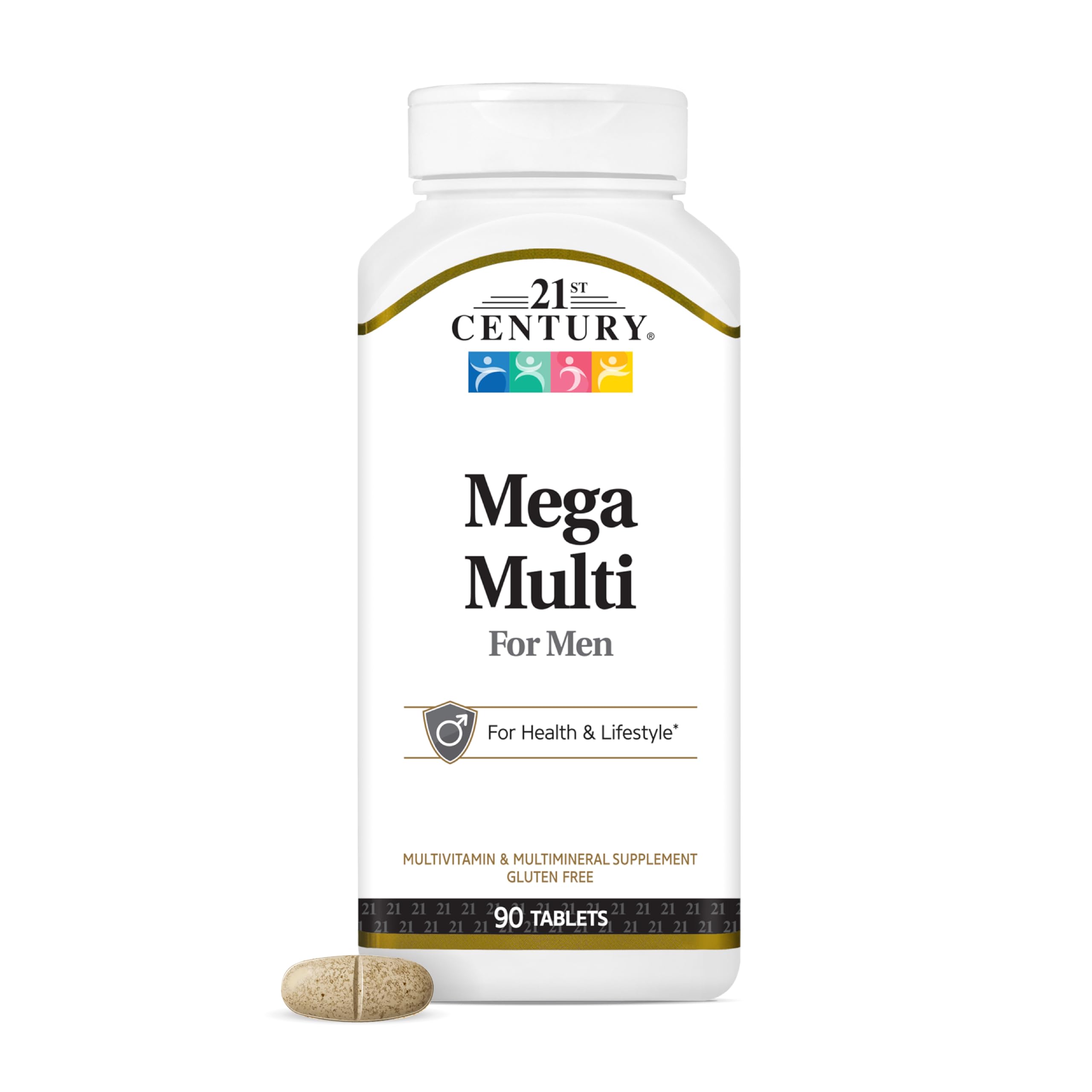 21st Century Mega Multi for Men Multivitamin, Saw Palmetto & Ginseng, 90 Ct